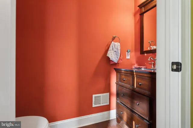 a bathroom with a toilet