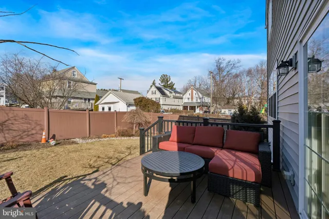 a view of a terrace with furniture