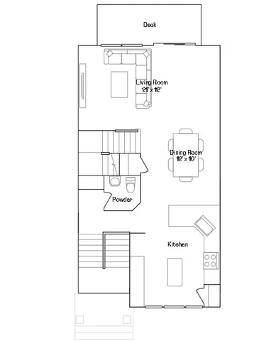 a picture of a room with a white wall and a refrigerator