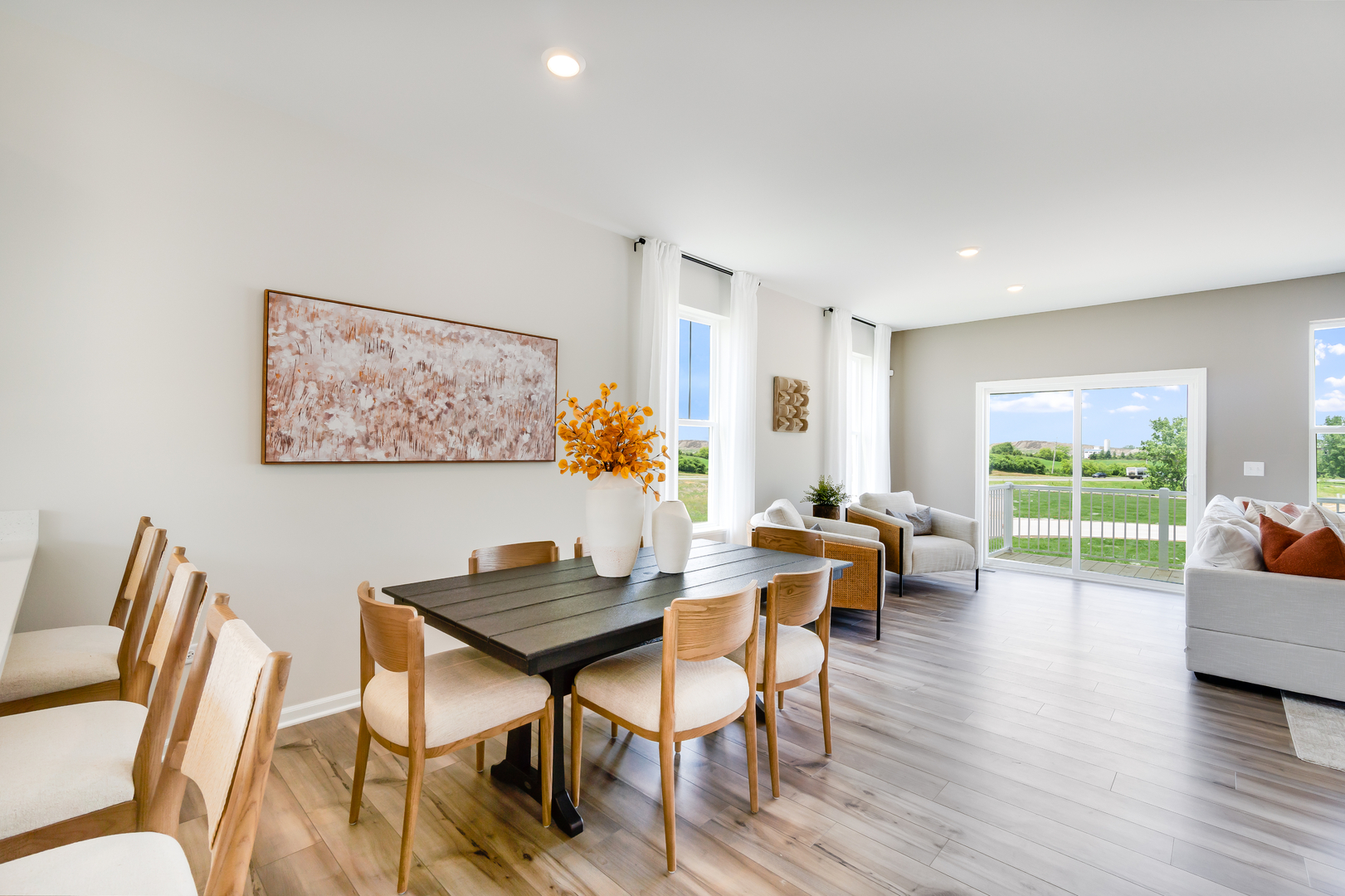 413 Red Oak Circle Volo, IL 60020 - Photo 5 of 20 a dining room with furniture and wooden floor