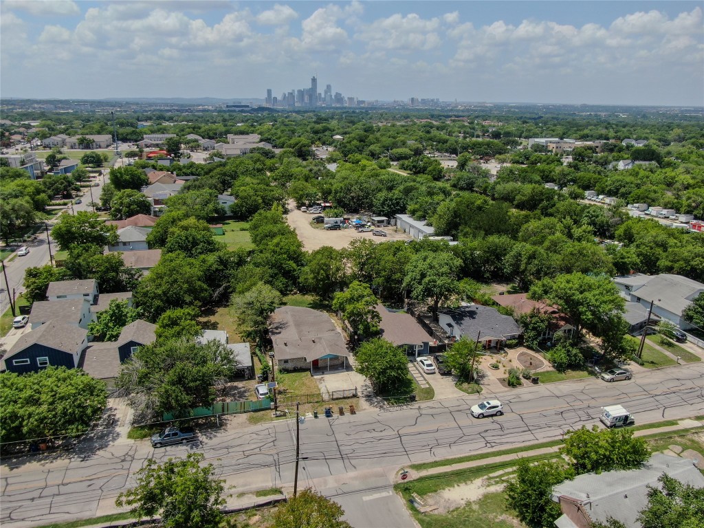 1412 Vargas Road, Unit A Austin, TX 78741 - Photo 4 of 32 an aerial view of a house with a garden