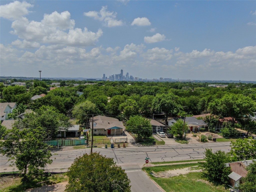 1412 Vargas Road, Unit A Austin, TX 78741 - Photo 6 of 32 an aerial view of a house with garden space and street view