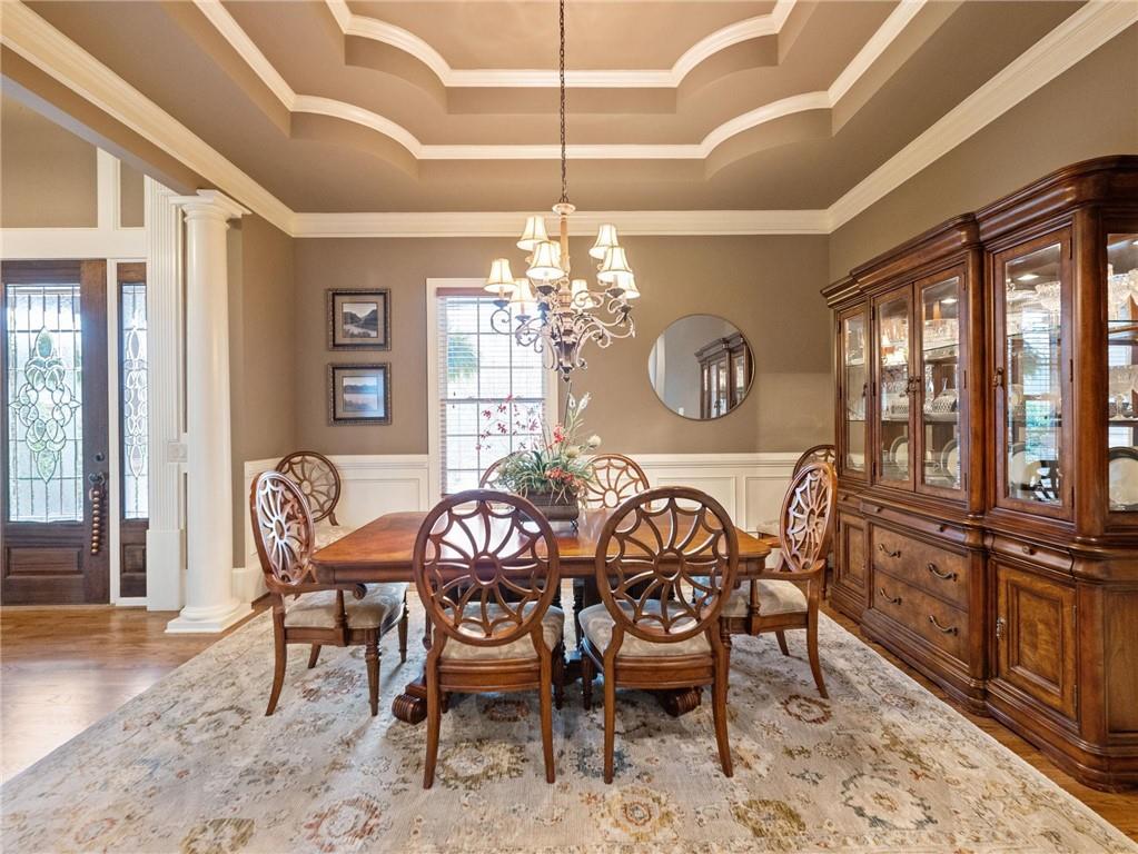 6147 Golf View Court Jefferson, GA 30549 - Photo 6 of 73 a view of a dining room with furniture window and outside view