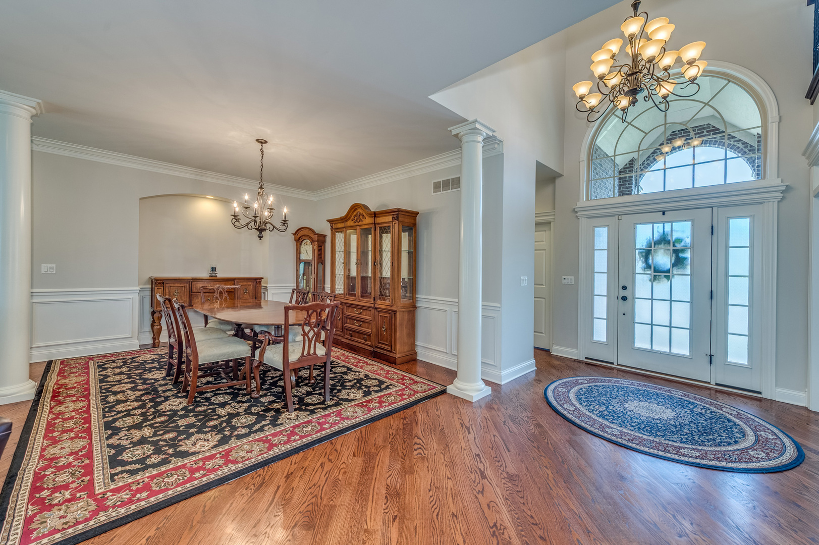 2918 Hapner Way Batavia, IL 60510 - Photo 5 of 43 a dining room with chandelier and wooden floor