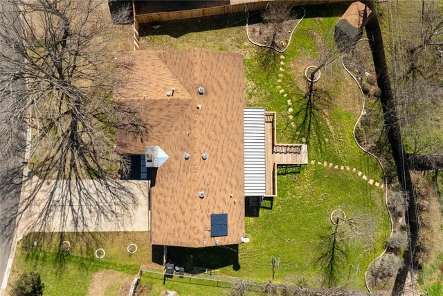 front view of a small yard