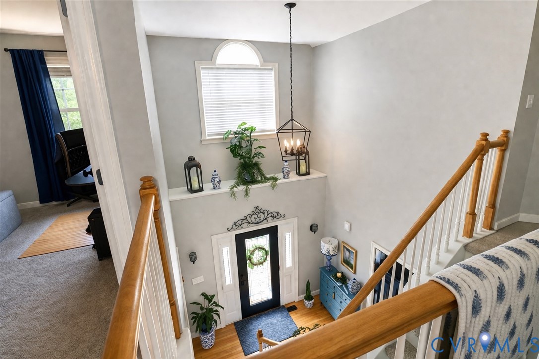 13818 Hawkins Park Road Midlothian, VA 23114 - Photo 3 of 28 Two-story foyer featuring an arched transom window