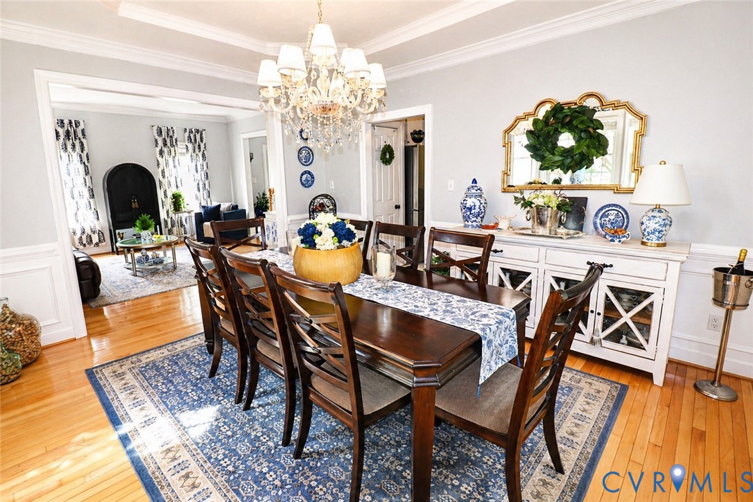 13818 Hawkins Park Road Midlothian, VA 23114 - Photo 6 of 28 Formal dining area featuring wood-finish flooring,