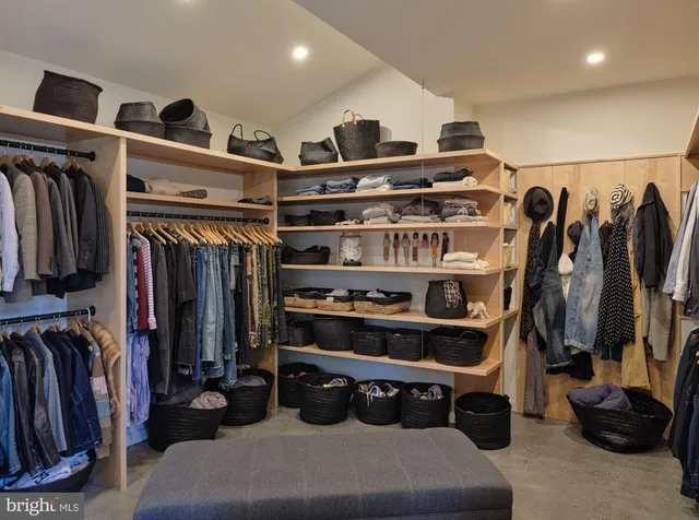 a room with storage and utility