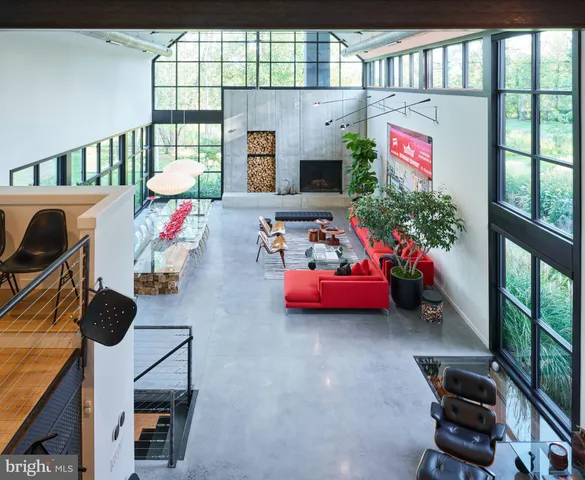 a view of a lake with a yard