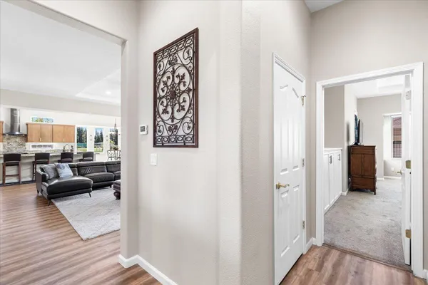 a view of a golf course with a swimming pool