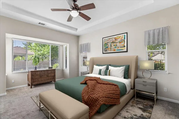 a view of a city with tall buildings