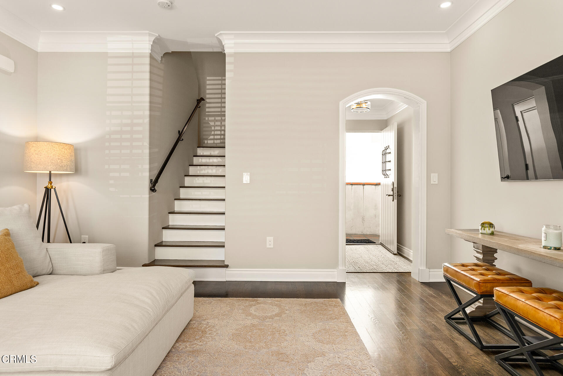 700 Union Street, Unit 209 Pasadena, CA 91101 - Photo 7 of 29 a living room with furniture and wooden floor