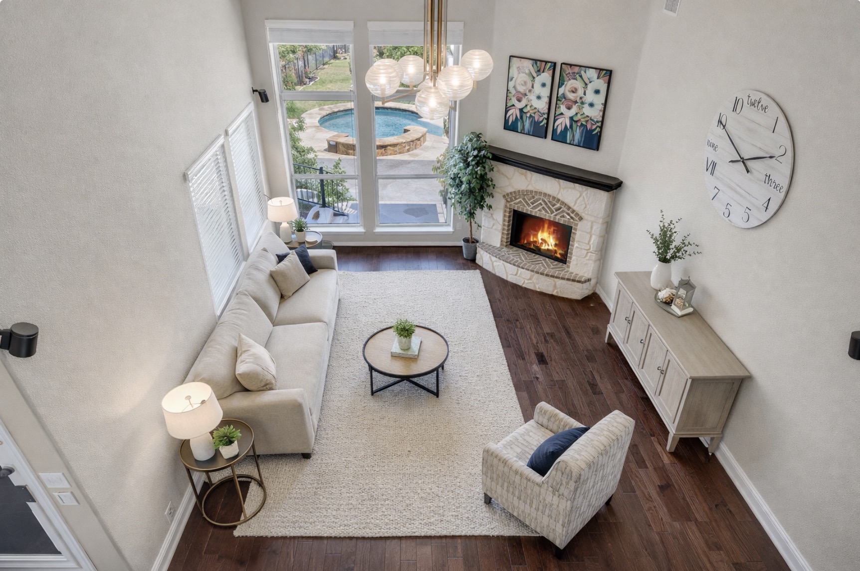 3925 Goodnight Trail Leander, TX 78641 - Photo 10 of 25 High ceilings in living area