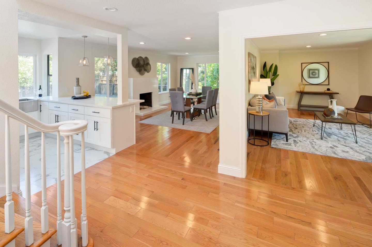 106 Springer Road Los Altos, CA 94024 - Photo 13 of 52 a lobby with furniture and wooden floor