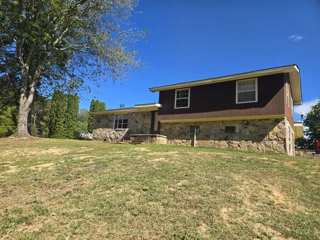 a house view with a outdoor space