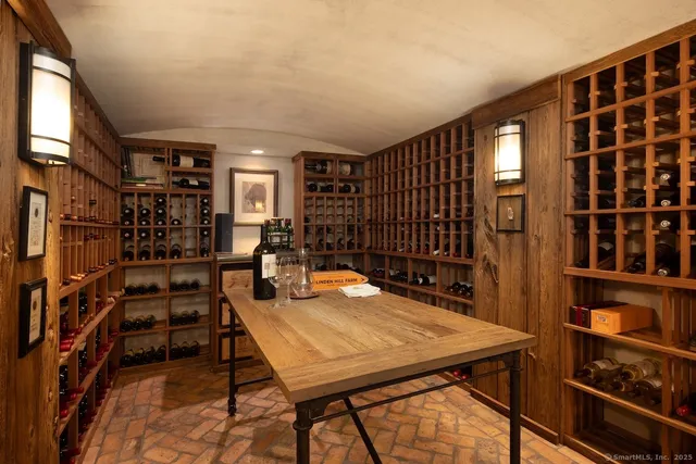 a dining room with a table and chairs