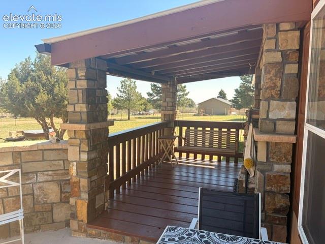 8084 Oak Drive Rye, CO 81069 - Photo 7 of 39 Front covered Porch 13x8, includes swing!