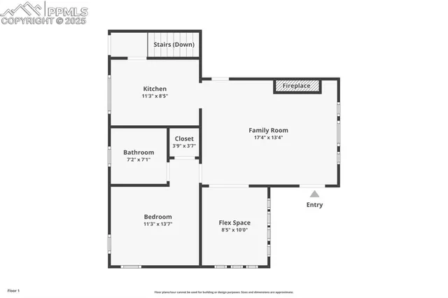 a picture of a floor plan