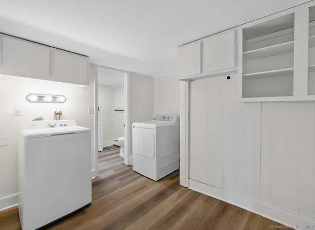 a room with storage and utility