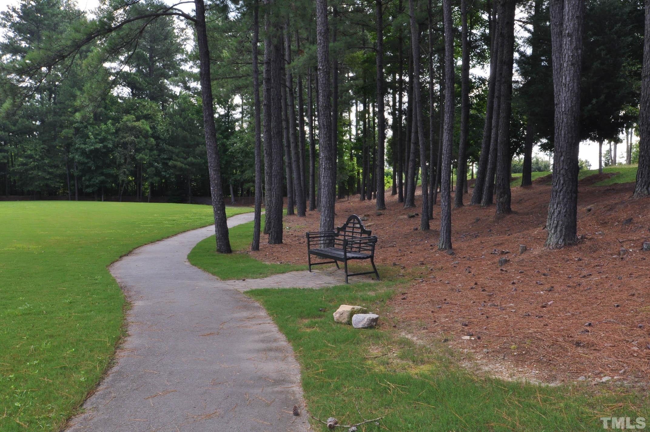 4104 Burnaby Street Raleigh, NC 27616 - Photo 52 of 59 a view of a park with bench