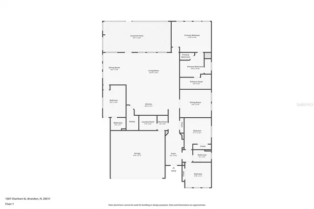 $599,000 | 1307 Charleen Street, Brandon, FL 33511