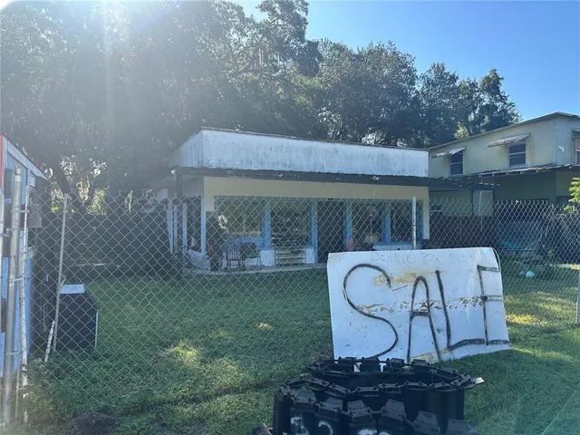 a garden view with a seating space
