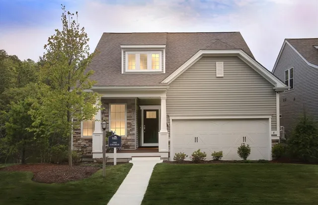 a front view of house with yard