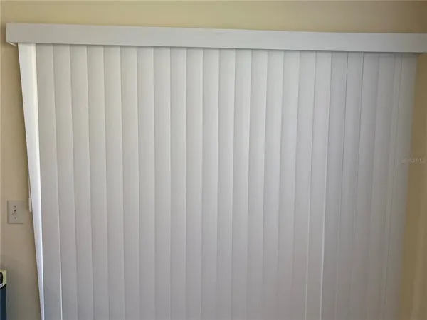 a close view of a white curtain