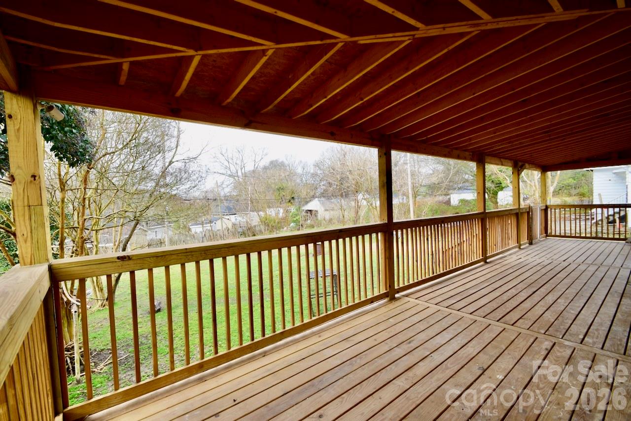 2007 South York Road Gastonia, NC 28052 - Photo 24 of 26 a view of backyard with wooden deck