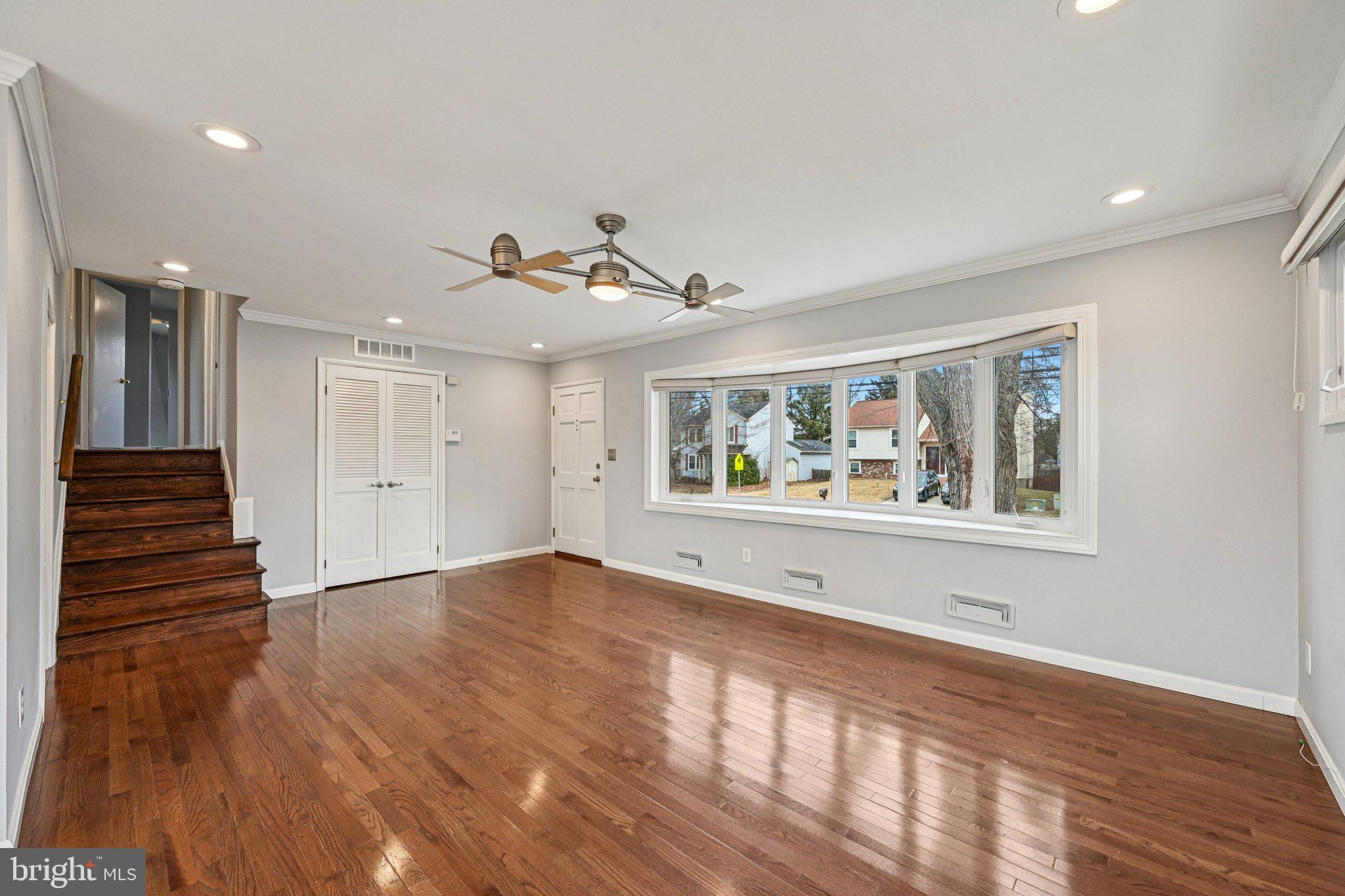 6003 Johnnycake Road Catonsville, MD 21228 - Photo 12 of 59 Living room modern ceiling fan light w/remote
