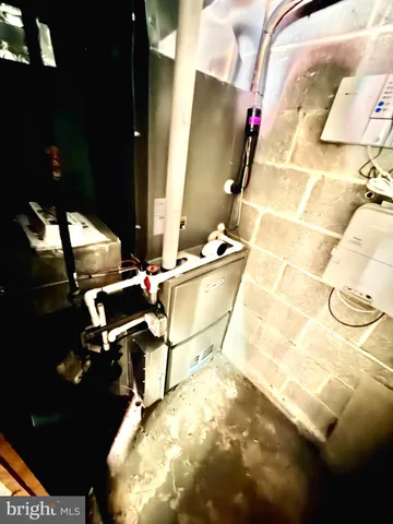 a view of a room with windows