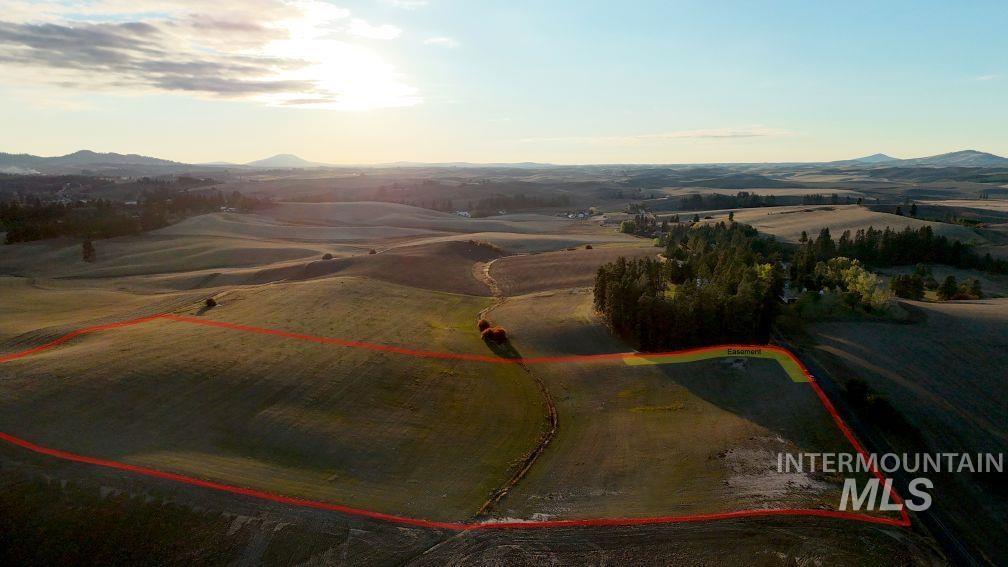 Tbd-lot 2 Boller Road Potlatch, ID 83855 - Photo 5 of 5 Aerial view of sparsely populated area with property boundaries highlighted and mountains