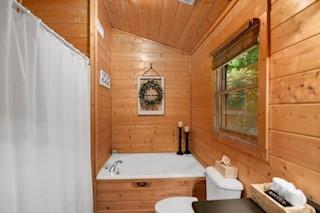 46 Floral Court Ellijay, GA 30540 - Photo 24 of 38 a bathroom with a bathtub and shower
