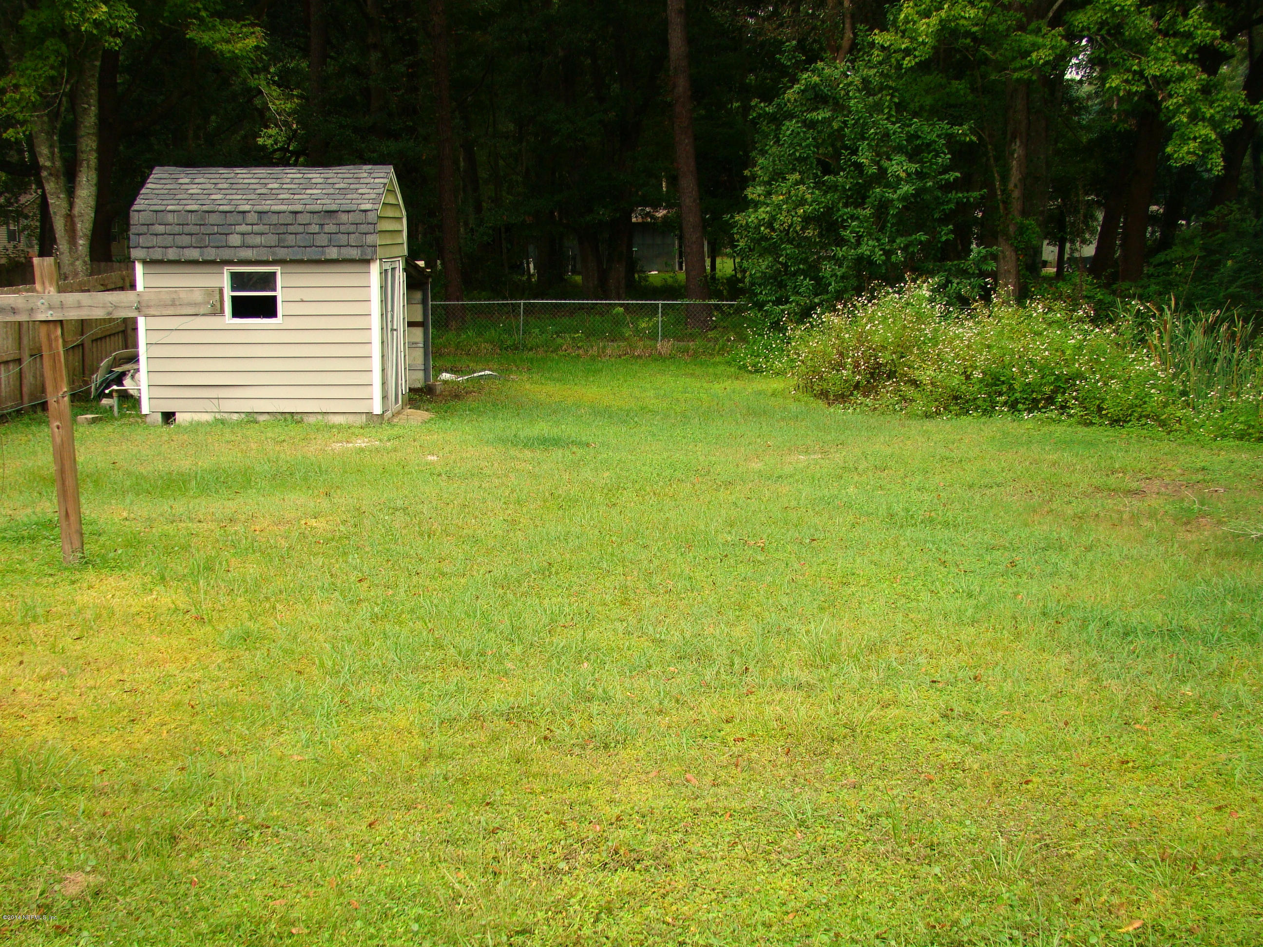 1716 Mccaul Road Jacksonville, FL 32220 - Photo 24 of 25 a view of a backyard with plants and large trees