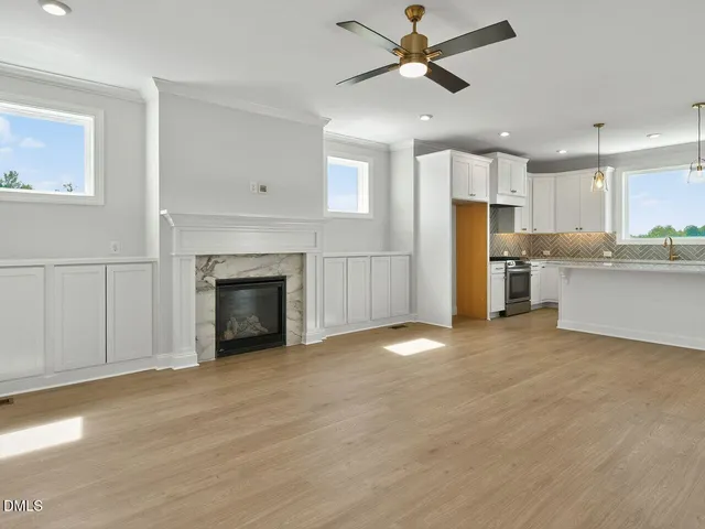 a view of livingroom with hardwood floor and window