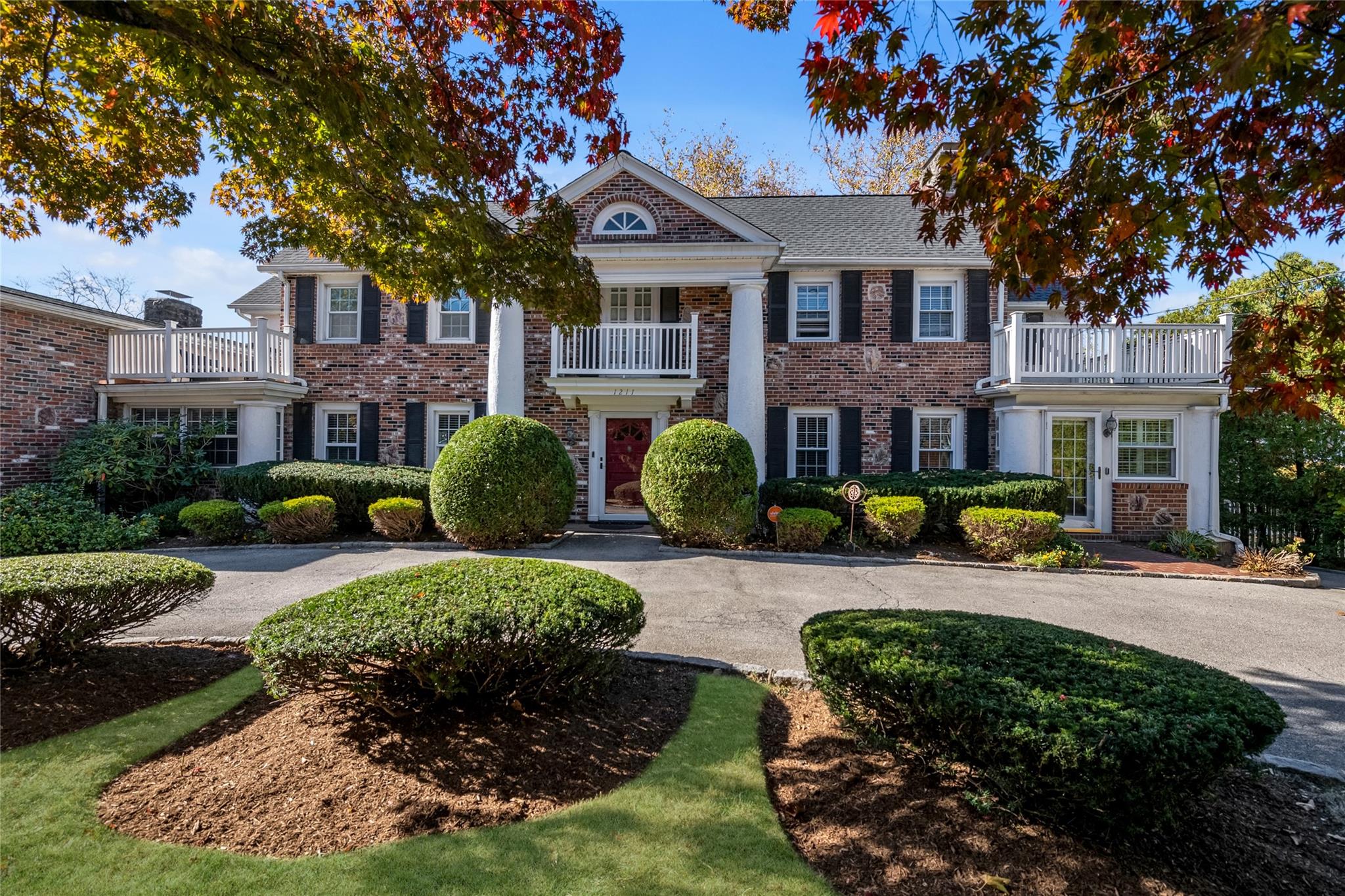 Stunning colonial home with balconies