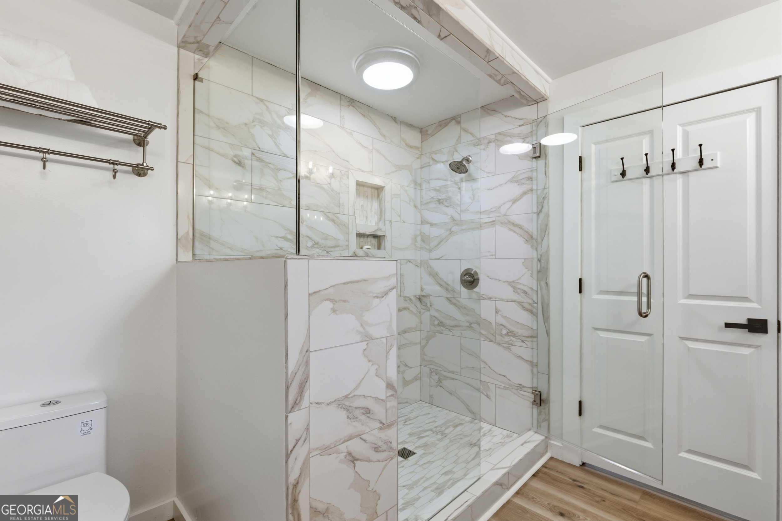 230 Majors Lane Rabun Gap, GA 30568 - Photo 5 of 54 a bathroom with a shower and toilet