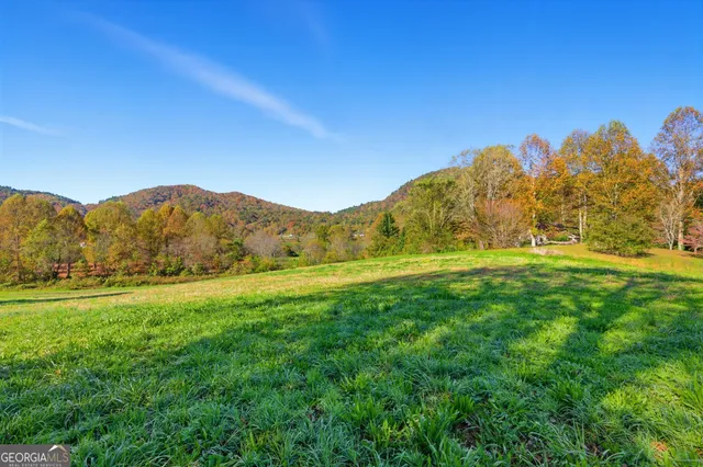 a view of mountain with outdoor space