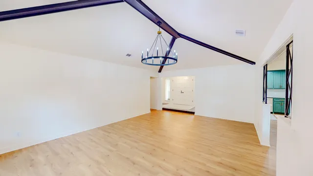 a view of an empty room