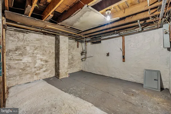 a view of storage and utility room