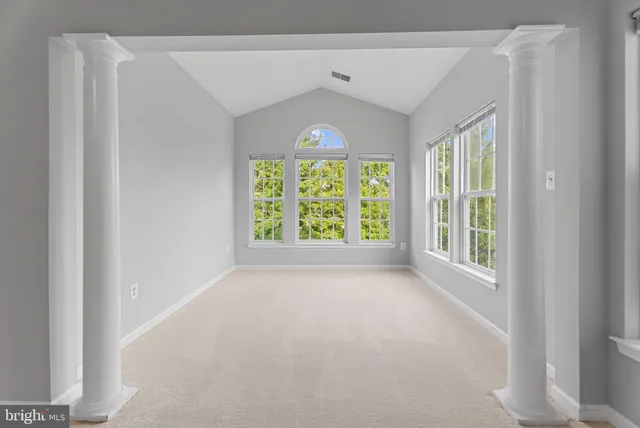 a very nice looking room with a large window