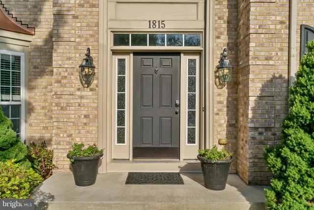 a view of a entryway door front of house
