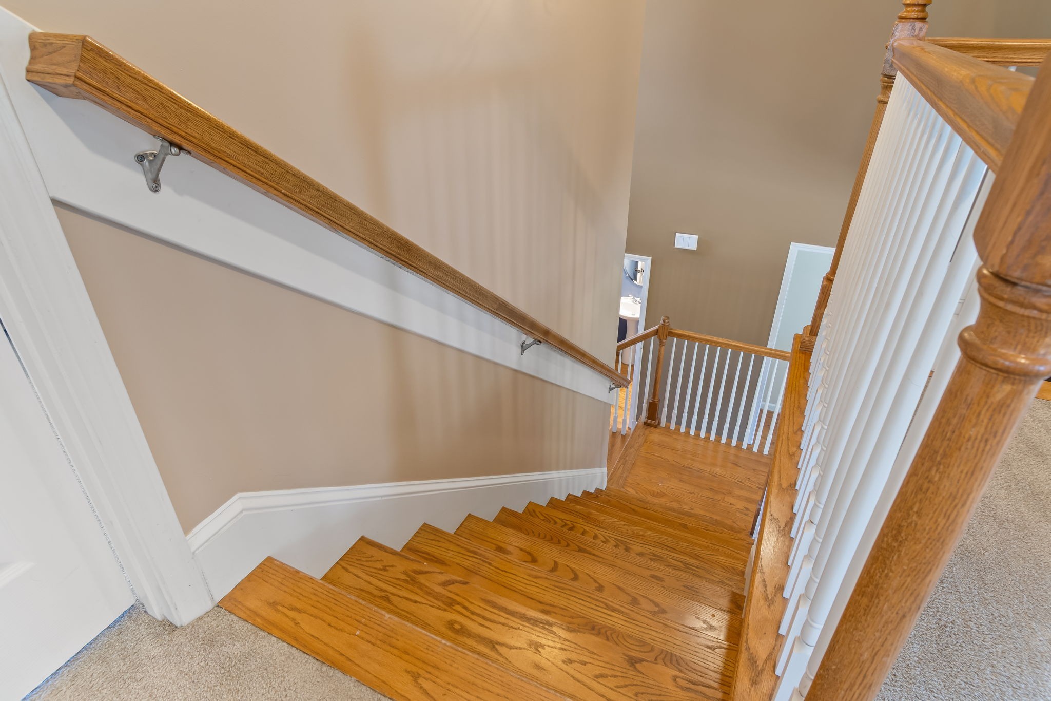 3517 Union Village Road Thompson's Station, TN 37179 - Photo 44 of 94 a view of a bedroom with wooden floor and stairs