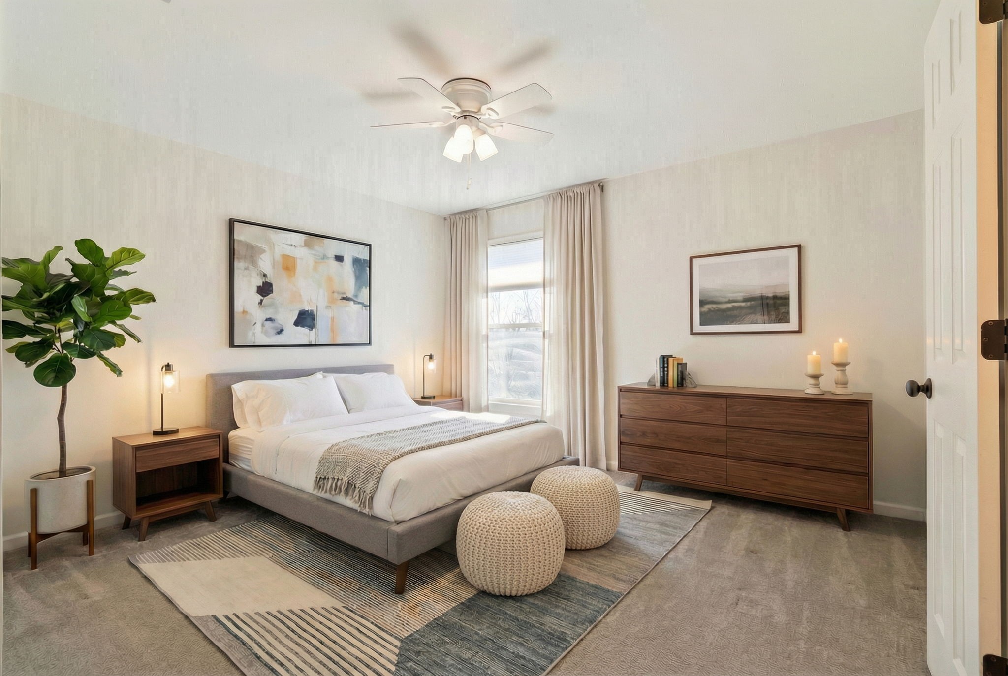 3517 Union Village Road Thompson's Station, TN 37179 - Photo 60 of 94 a spacious bedroom with a bed and a chandelier