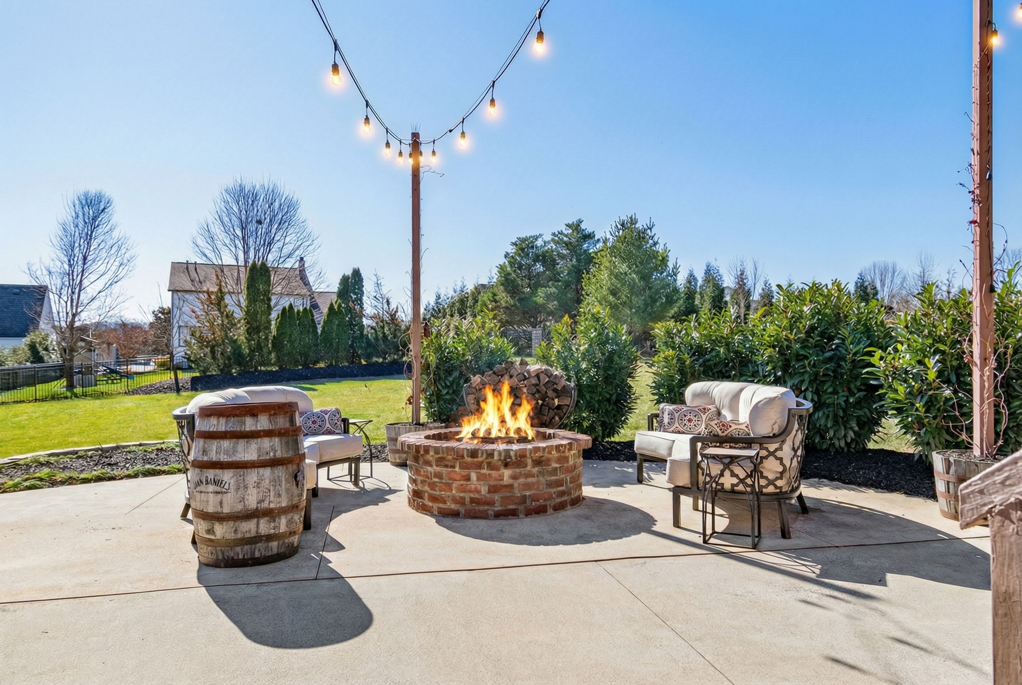 3517 Union Village Road Thompson's Station, TN 37179 - Photo 68 of 94 a view of a chairs and table in the patio with a swimming pool