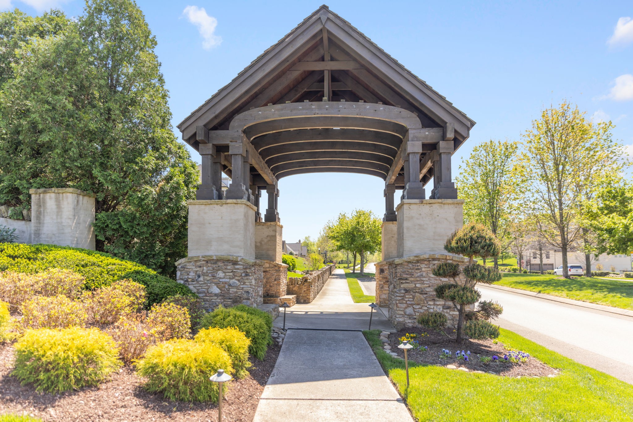 3517 Union Village Road Thompson's Station, TN 37179 - Photo 89 of 94 a view of entrance gate of the house and trees