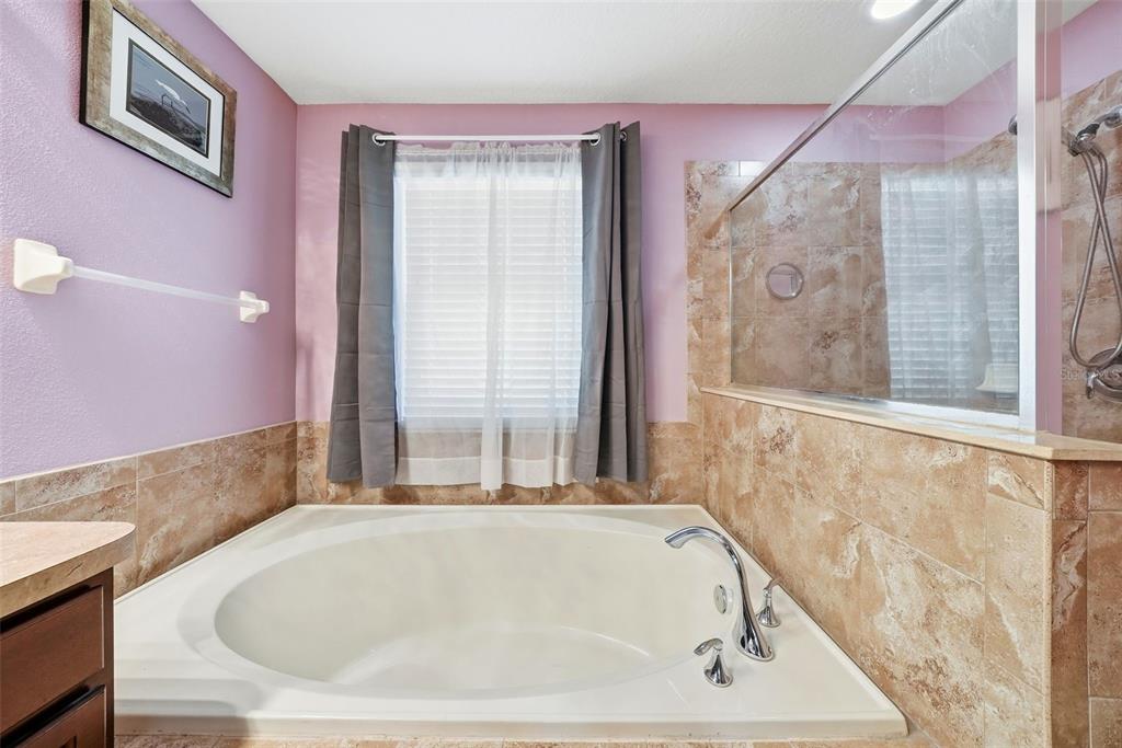 14604 Rannoch Moor Place Wimauma, FL 33598 - Photo 41 of 76 a bathroom with shower and bathtub
