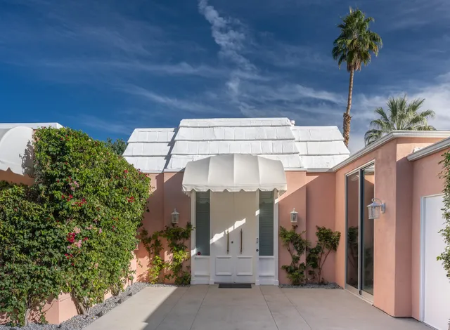 a view of an outdoor space with chairs