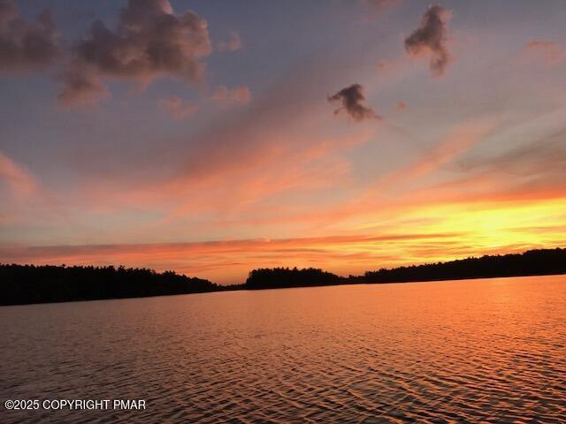1507 Evergreen Road Pocono Pines, PA 18350 - Photo 5 of 7 a view of lake and sunset