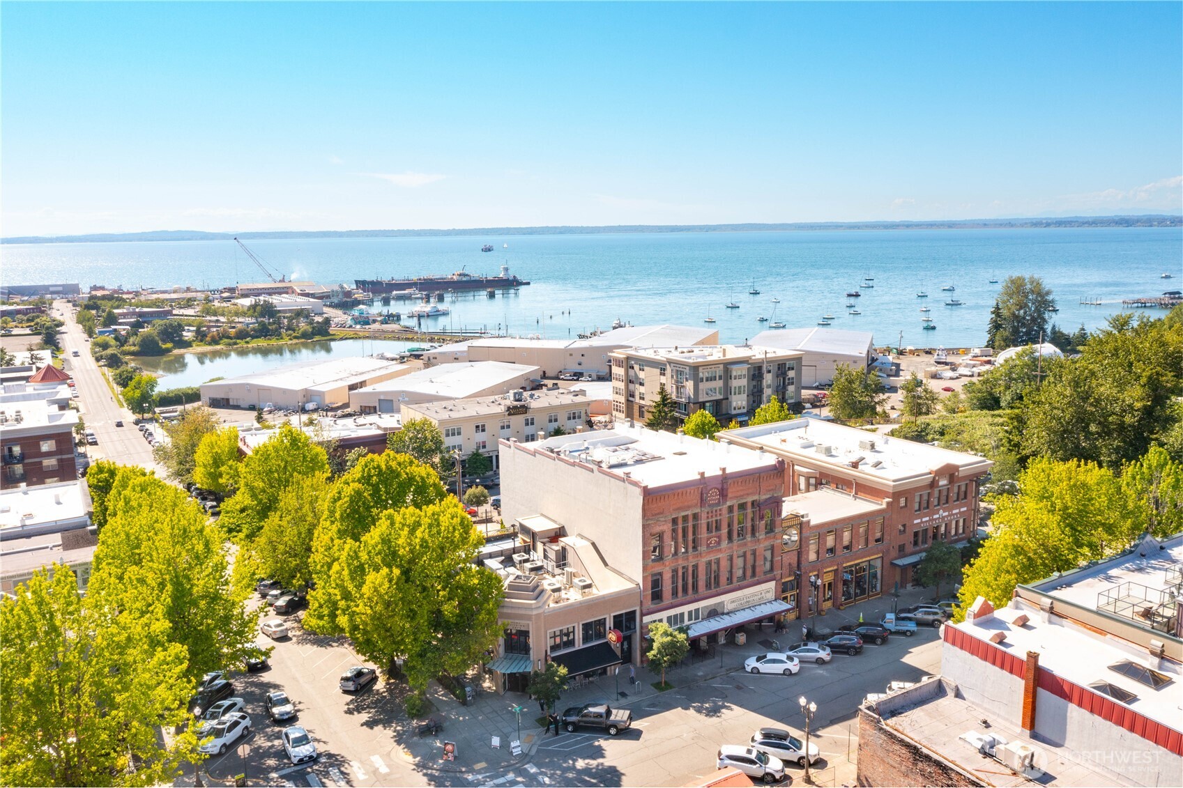 1310 10th Street, Unit 408 Bellingham, WA 98225 - Photo 26 of 33 a view of a swimming pool with an ocean view